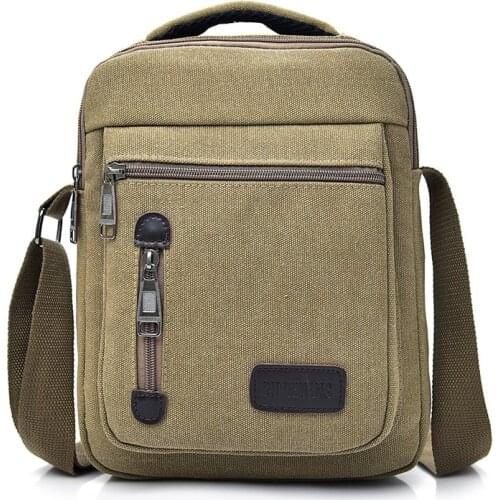 New Korean men messenger bag canvas multifunctional portable casual handbag retro mens shoulder bag fashion mens crossbody bag