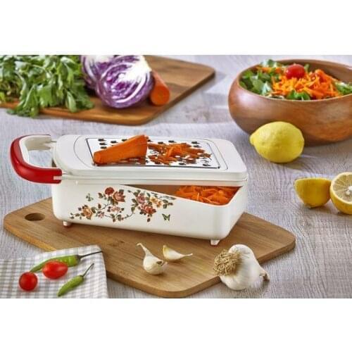 New Trend 2021 Özmet Flower Pattern Boxed Grater Grater Ralador терка