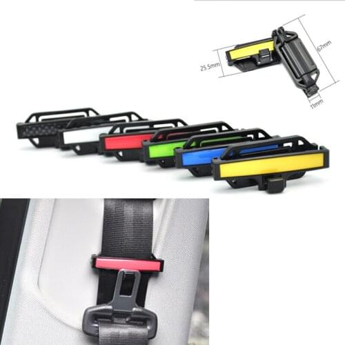 2pcs Car Seat Belt Clips Safety Belt Stopper Buckle Clamp Tension Fixed Dropshipping