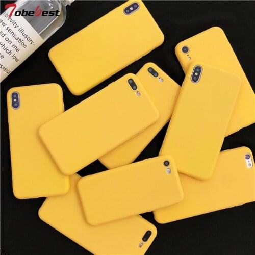 Yellow Matte Phone Case For Samsung Galaxy A12 A32 A42 A52 A72 5G 4G Silicone Colorful Canndy Ultra thin TPU Cover Coque