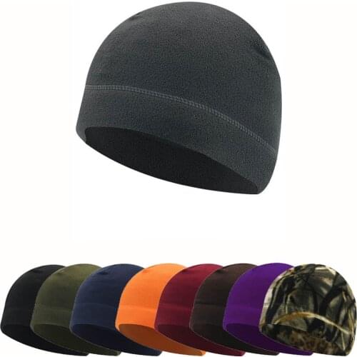 Winter Warm Cycling Hat Fleece Windproof Women Men Motorcycle Running Ski Caps Biking Portable Dustproof Cycling Parts Accessory