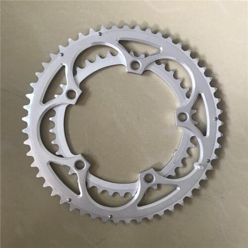 Road Bike Sprockets 130 BCD 53T 39T Double Disc Crown Chainwheel Folding Bicycle Chainring Alloy MTB Parts 7/8/9/10 Speed 3/32"