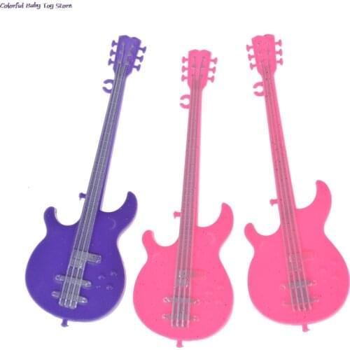 1PC Random Color 14.5cm Kid Play House Toy Violin For Doll Dreamhouse Birthday Xmas Gift Cute Dolls Accessories