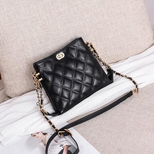 2021 Fashion Rhombic Chain Ins Texture New Shoulder Bag Luxury Brand Handbags Purses and Handbags Luxury Designer Satchels