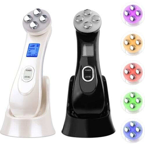 5 in1 RF & EMS Mesotherapy Electroporation Face Beauty Machine Radio Frequency LED Photon Skin Rejuvenation Tightening Brighten
