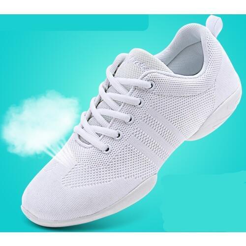 Competitive Aerobics Shoes Woman Soft Bottom Cheerleading Sneakers Shoes Training Square Dance Shoes Womens Fitness Shoes