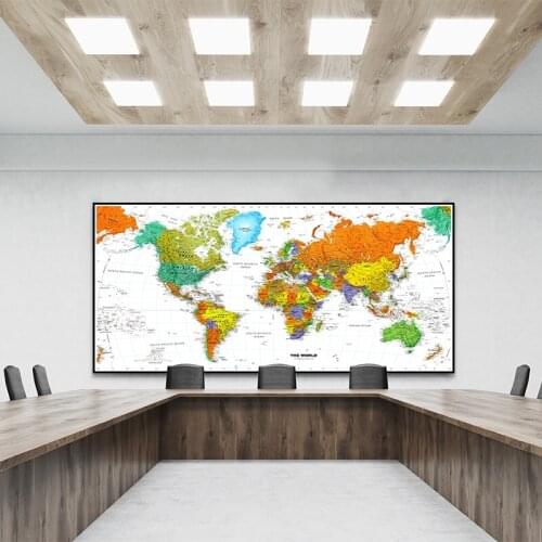 Large Hot Sale Classic Vintage World Map Canvas Painting Prints Poster Wall Art Picture Nordic for Living Room Home Decoration