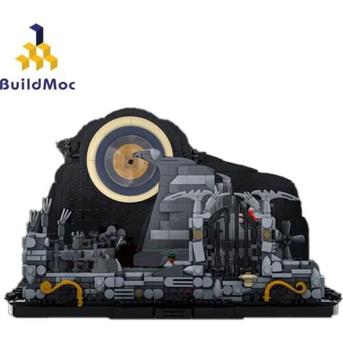 Buildmoc Ideas Spiral Hill Halloween Haunted House Nightmare Christmas Skeleton Man Home City House Building Blocks Toys Gift