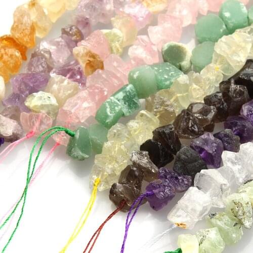 CKysee Natural Stone Chain Irregular Crystal Stone Natural Crystal Stone 14mm Bracelet Jewelry Woman Jewelry Accessories