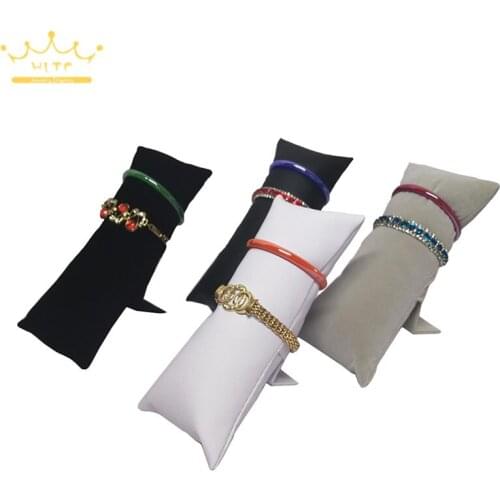 Watch Pillow Necklace Holder Bracelet Display Stand Rectangle Pillow Bangles Organizer Jewelry Display Stand Props