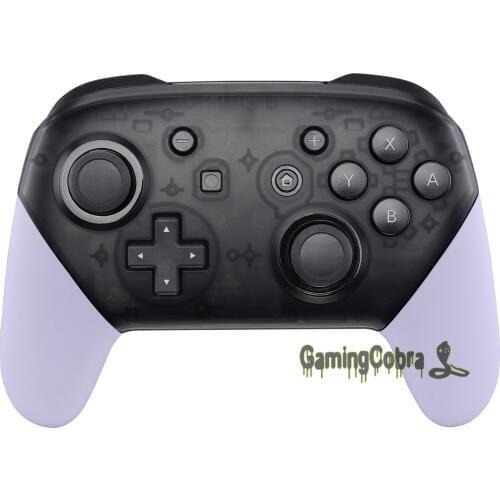Light Violet Soft Touch Handle Grips Shell Cover Repair parts for Nintendo Switch Pro Controller