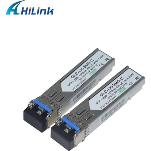 GLC-LH-SMD 1.25g SFP LX 1310NM 20KM single mode duplex LC fiber module with DDM