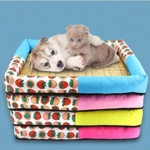 Summer Cooling Waterproof Dog Cat Kitten Kennel Bed House Puppy Kitten Comfortable Cool Sleeping Bed Mat Sleeping Sofa Non-slip