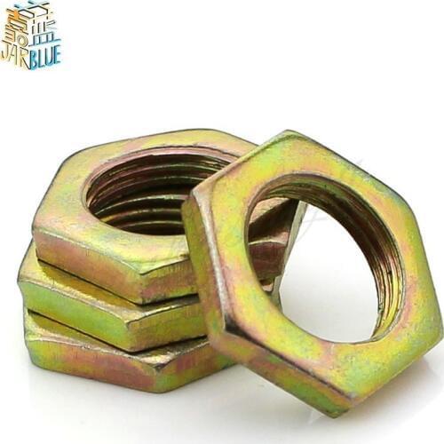 M7/M9/M10/M12 Color Zinc Fine Tooth Nut, Light Nut, Fine Tooth Nut, Thin Nut