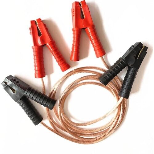 Copper grounding wire standard 16 square soft copper wire grounding wire power fittings 2m/3m/4m/5m Battery cable diy clips