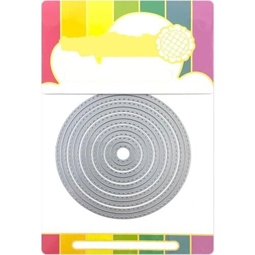 2021 New Circle Frame Nesting Metal Cutting Dies For DIY Craft Making Paper Greeting Card Background Scrapbooking No Clear Stamp