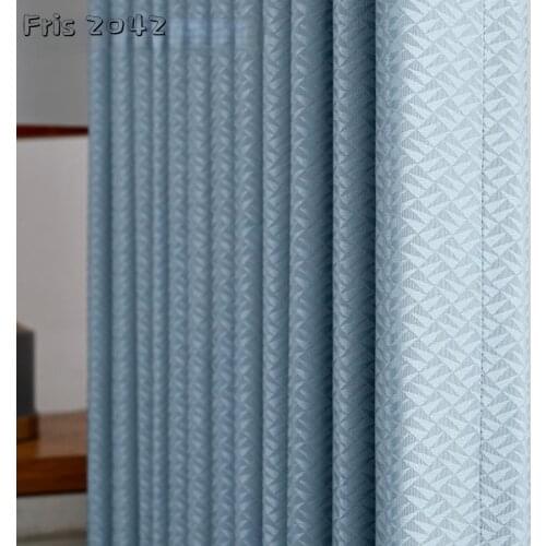 2021 New Curtains Light Luxury Modern Nordic Minimalist Living Room and Bedroom Blackout Curtains Customized Finished Products