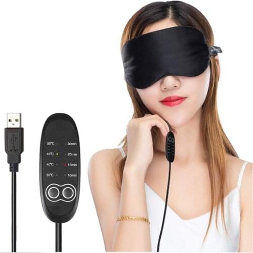 Beauty Star USB Heating Steam Eye Mask Eyeshade Anti Dark Circle Patch Eye Massager Fatigue Relief Sleep Eye Mask Eye Care Tool