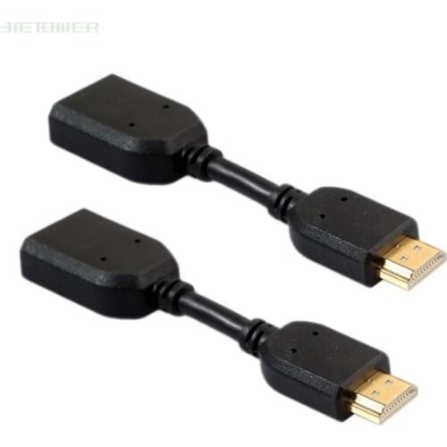 Mini Portable 11cm HDMI Cable Any Angle Adjustable Rotation HDMI Male to Female Swivel Adapter Converter 100pcs/lot