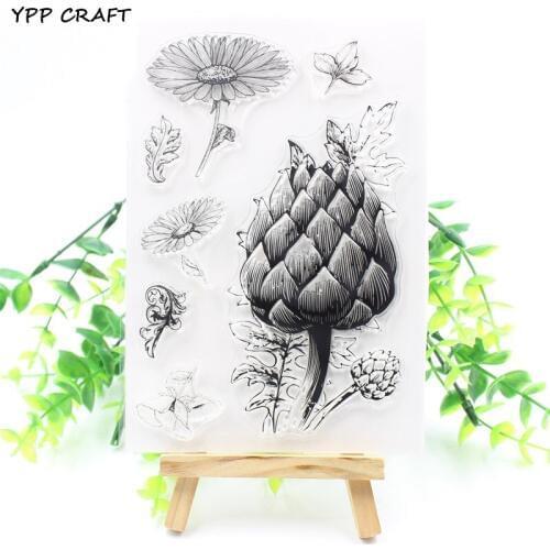 YPP CRAFT Flower Transparent Clear Silicone Stamp/Seal for DIY scrapbooking/photo album Decorative clear stamp 847