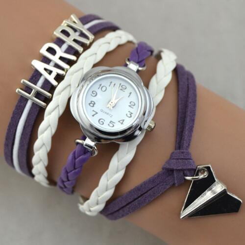 Relojes Mujer Harry Plane Pendant Infinity Love Digital Watch Hot Fashion Jewelry
