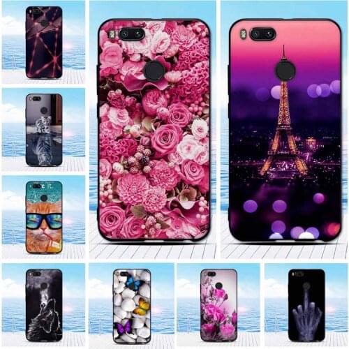 Silicone 5.5" for Xiaomi Mi 5X Case Cover Soft TPU Case for Xiaomi Mi A1 Patterned Painted Back Protective for Xiaomi Mi A1 Case