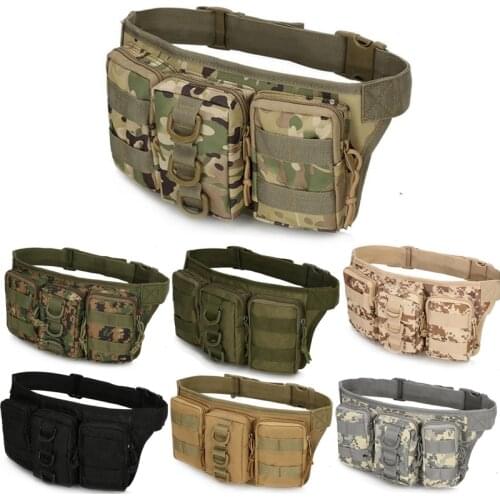 Tactical Fanny Pack Hunting Airsoft Portable Wiast Bag Military Belt Bum Bag for Men Women for Outdoor Hiking Camping Cycling