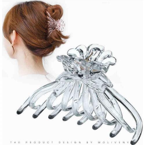 1pc Fashion Plastic Girls Hair Clips Grab Claw Clamp Clips Wig Hairpins Hair Accessories Headwear Salon Hair Clip Bath Hair Claw