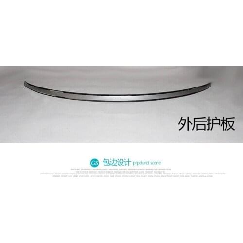 Protective Pad On The Rear Trunk Trim Lid Threshold rear door sill car styling For Hyundai ix35 2015