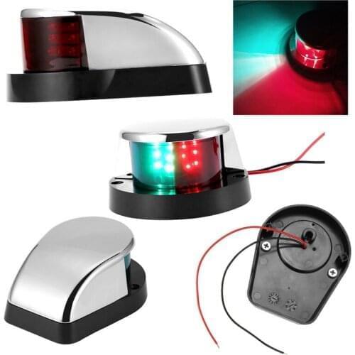 1 PC LED bow-shaped side light Bi-Color Lamp Red Green for Boat Marine Yacht zinc alloy Navigation Light