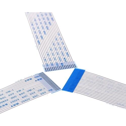 10pcs FFC FPC Flexible Flat Cable 1.25 mm pitch 18 PIN 100 120 140 200 300 400 500 600 700 mm Length Same Contact Sides Type A