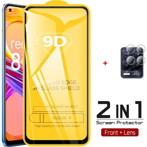 2-in-1, tempered glass for realme-8 glass realme 8 pro realme8 camera protection realme 8 realmi 8pro screen protector realme 8