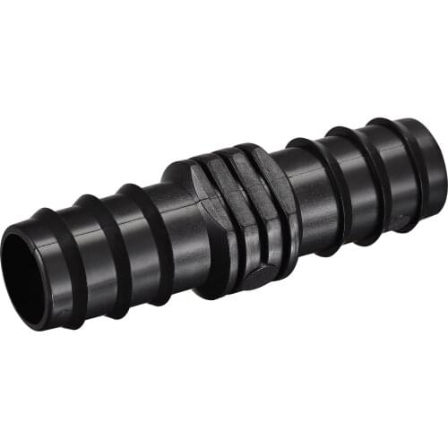 Uxcell Hose Barb Irrigation Fittings 25mm Barbed Plastic for 1 Inch Inner Dia Hose Black 5 Pcs