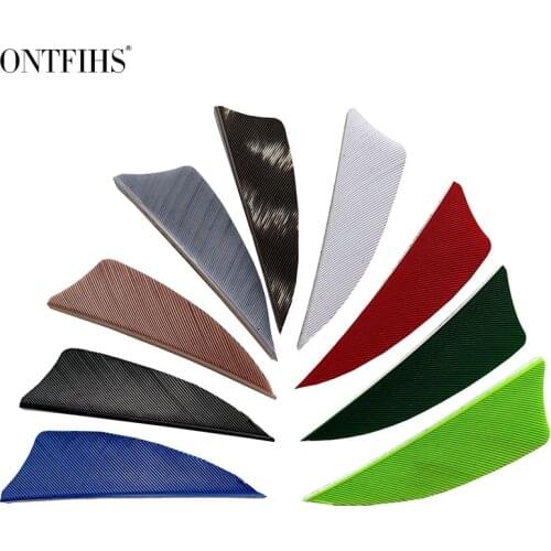 50 PCS 2 inch Natural Turkey Feathers Shield cut Archery Fletches Feather Arrow Fletching 2