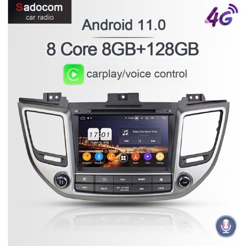720P PX6 8" 2 din Android 10.0 64G 8 Core Car DVD Player For Hyundai TUCSON IX35 2015 2016 2017 multimedia autoradio car radio