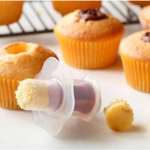 Hot Sale Cake Decorating Tools Cake Cupcake Corer Plunger Cutter Practical DIY Baking Tools Plastic Cupcake Muffin Plunger Corer