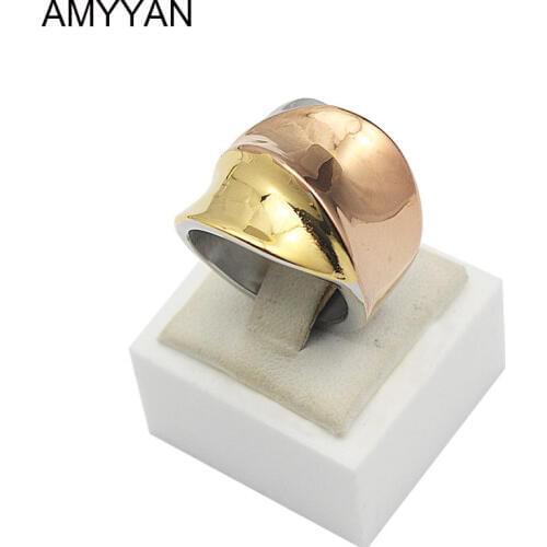 Женские золотые кольца AMYYAN China At AliExpress