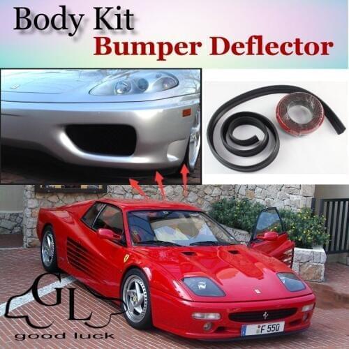 Bumper Lip Deflector Lips For Ferrari 512 Testarossa F512M TR Front Spoiler Skirt Scratch Proof Adhesive / Body Kit / Strip