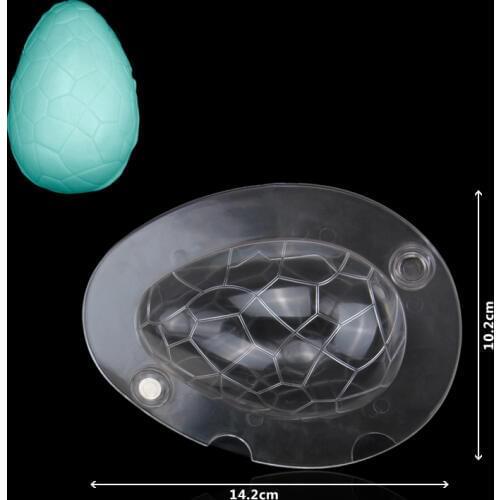 6pcs/lot)Free Shipping New Transparent Dinosaur Egg 3D Chocolate DIY Mould