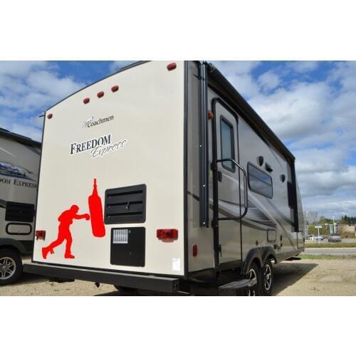 58cm x 44.9cm 2 x Boxing Bag Boxer Gloves Graphic(one For Each Side) Car Sticker For Truck Door Side Sports Vinyl Decal 8 Colors