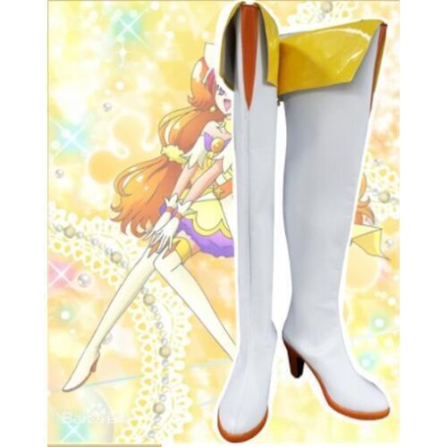Anime GO!Princess Cure Twinkle Cosplay Shoes Boots Cosplay Costume Accessories For Women Shoes Custom Made Halloween Party Shoes