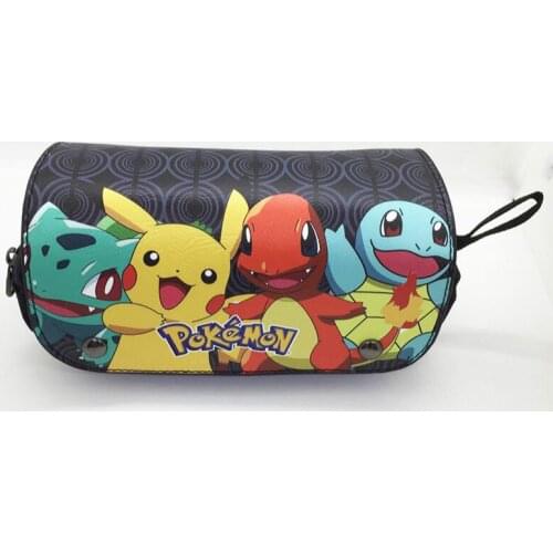 Pokemon Pencil Case School Pikachu Large-capacity Pencil Case Kawaii School Supplies Learning Stationery for Kids Gifts