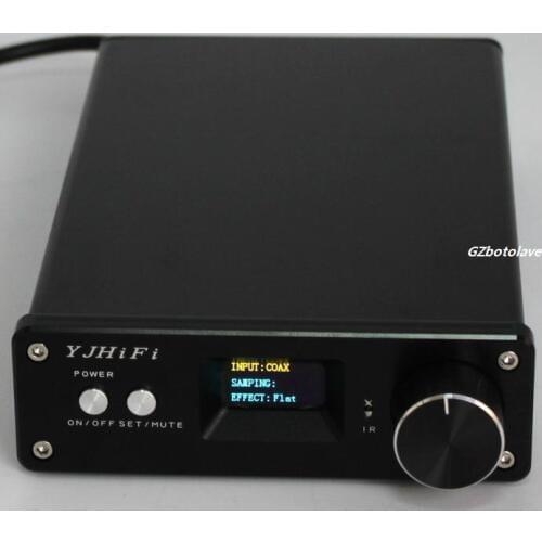 Class D STA326 OLED display 2.1 digital power amplifier with Remote control USB optical fiber coaxial input 24BIT 192K 50W+50W
