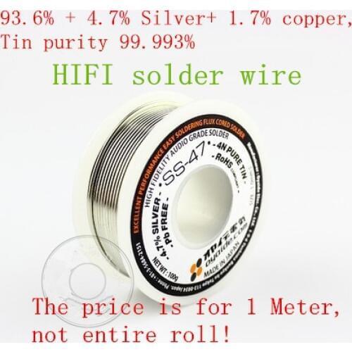 Fever diy headphone SS-47 4N containing silver solder wire (price is for 1meter)