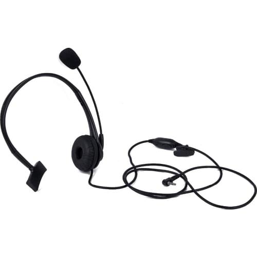 Black 1 pin 3.5mm Y Head Microphone Headset for Yaesu Vertex Radio VX-1R, VX-2R, VX-3R, VX-5R etc