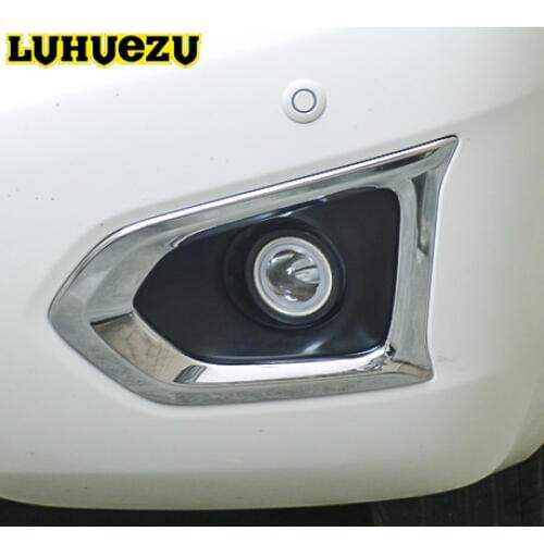 Chrome Front Rear Fog Lamp Cover Exterior Styling TrimFor Nissan Patrol Y62 Armada Accessories 2016 2017