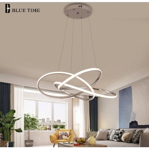 Chrome&Gold Finished Modern Led Chandeliers Lighting For Living room Dining room Bedroom Home Lustre Chandelier Lamp Fixtures