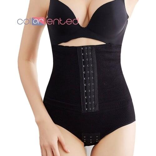 COLORIENTED Women High Waist Trainer Body Shaper Pants Tummy Belly Control Corset Slimming Shapewear Girdle Crotch Open Design