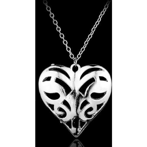 MQCHUN The Vampire Diaries Necklace Originals Family Caroline Forbes Filigree Heart Locket Real Vervain Pendant Women Gift-30
