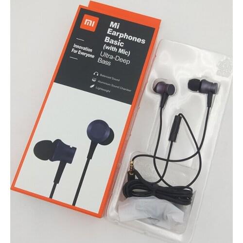 Xiaomi Earphone in-ear 3.5mm Mi Headset Piston Earbuds Fresh Version With Mic for Redmi k20 note 7 8 pro 8A Mi 5 5S 5C